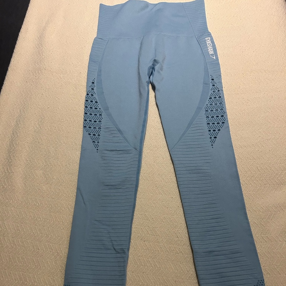 Gymshark Light Blue Seamless Leggings